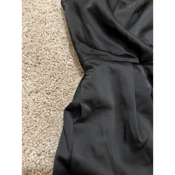 BCBG MAXAZRIA Black Monaco One Shoulder Ruffled Mini Dress Size 2 *Please Read* - Picture 6 of 12